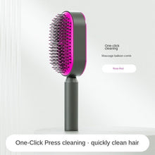 Load image into Gallery viewer, Self Cleaning Anti-Static Hair Brush